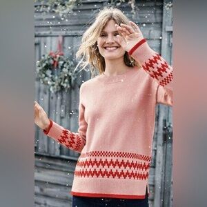 Boden Theodora Fair Isle sweater size m